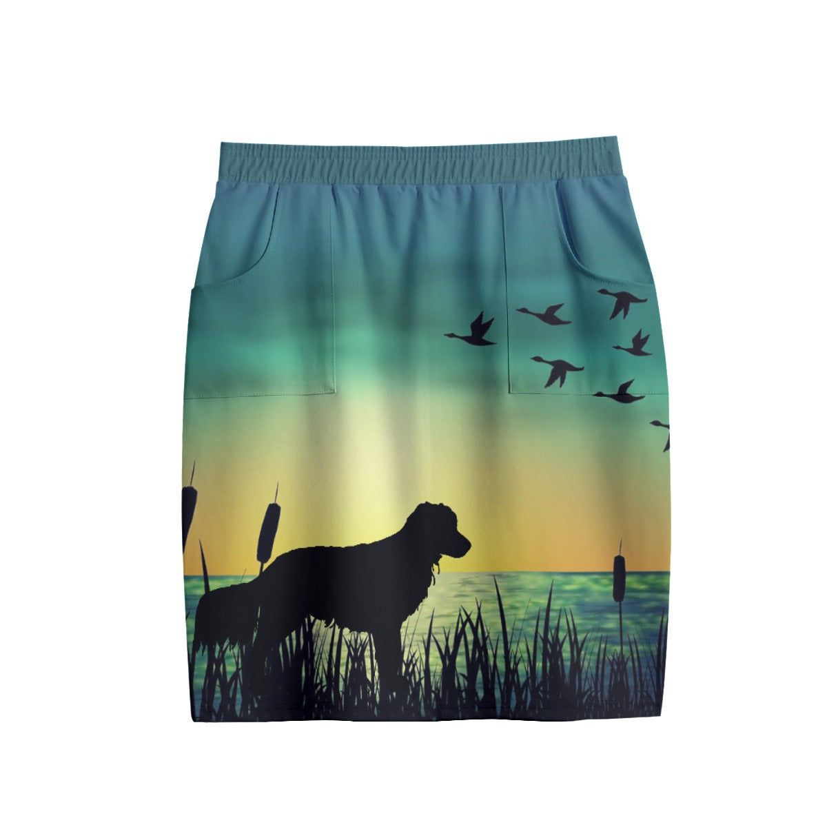 All-Over Print Women's Short Pencil Skirt